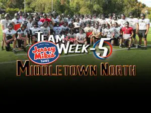 Photo and artwork by Steve Meyer - Middletown North Football Team of the Week 1200x900