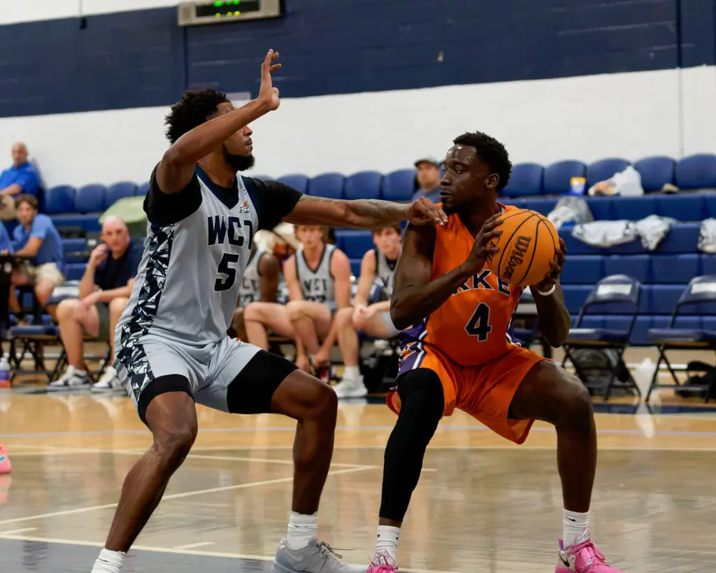 Shack Scott - Shore Sports Insider Shack Scott posts up on the block in a game earlier this season - Shack Scott