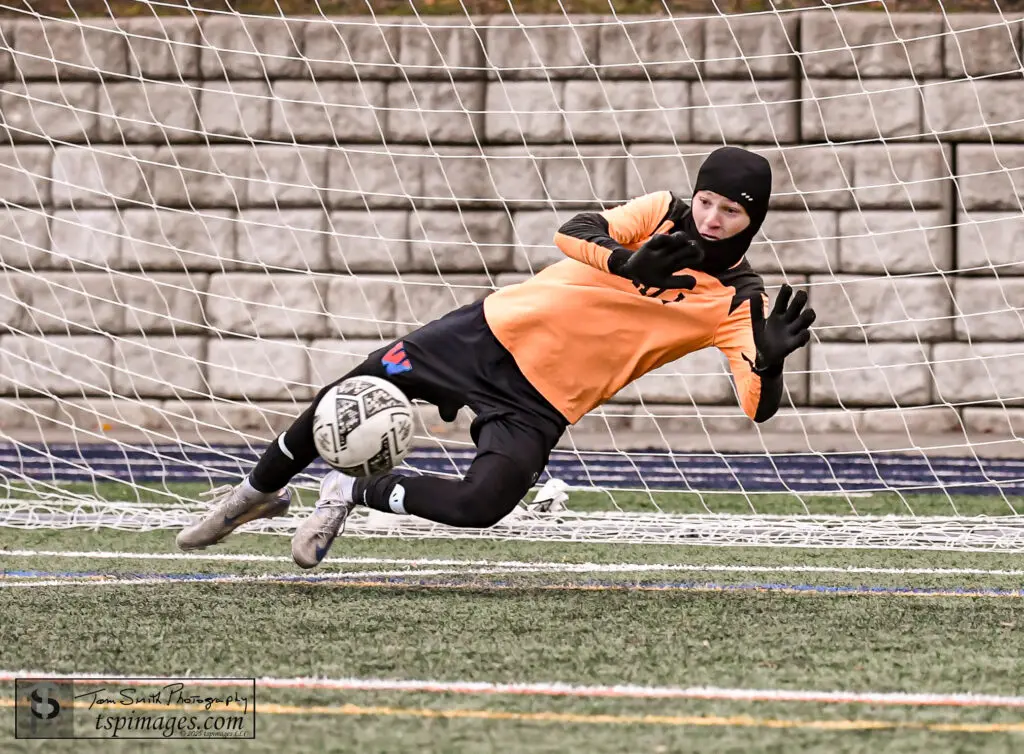 Wall sophmore Kellen Clauburg - Shore Sports Insider Sophomore Kellen Clauburg saves the final penalty kick. (Photo: Tom Smith | tspsportsimages.com) - Wall sophmore Kellen Clauburg
