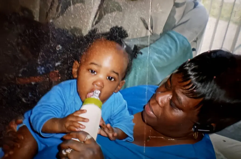 Na'Zeer Whittaker grandmother - Shore Sports Insider Na'Zeer Whittaker as a toddler with his grandmother, Nadine Hardy. (Photo courtesy of Na'Zeer Whittaker) - Na'Zeer Whittaker grandmother