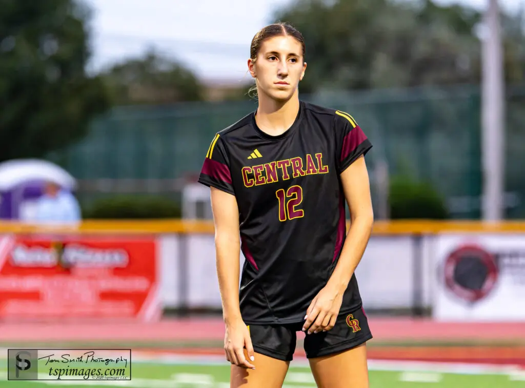 Emma Christensen - Shore Sports Insider During the Central vs Pt Pleasant Boro Shore Conference Soccer Match at the Cental Regional HS Turf Field in Bayville, New Jersey. 9/29/25 Photo Credit: Tom Smith | tspsportsimages.com - Emma Christensen