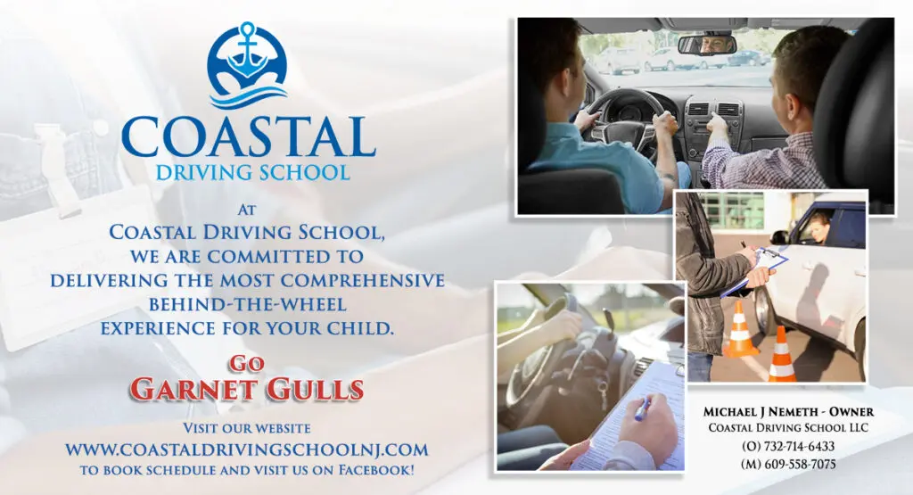 Coastal Driving School Pt Beach ad - Shore Sports Insider - Coastal Driving School Pt Beach ad