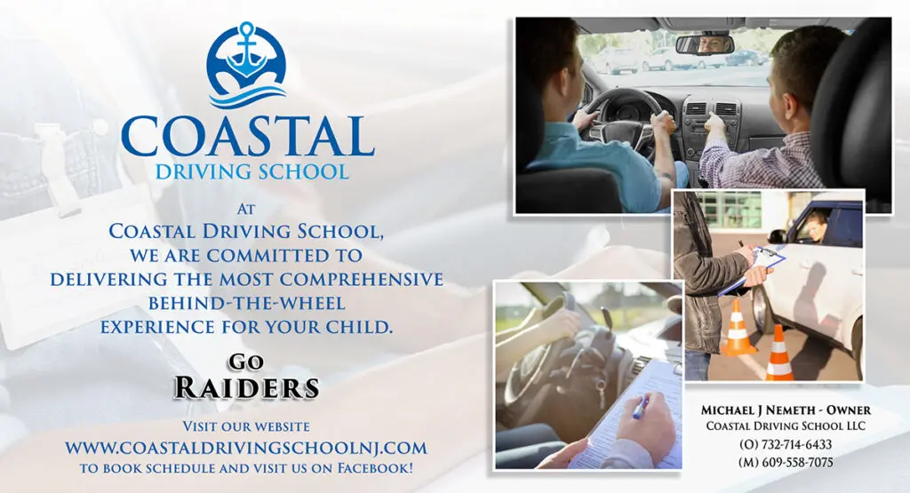 Coastal Driving School TRE Ad - Shore Sports Insider - Coastal Driving School TRE Ad