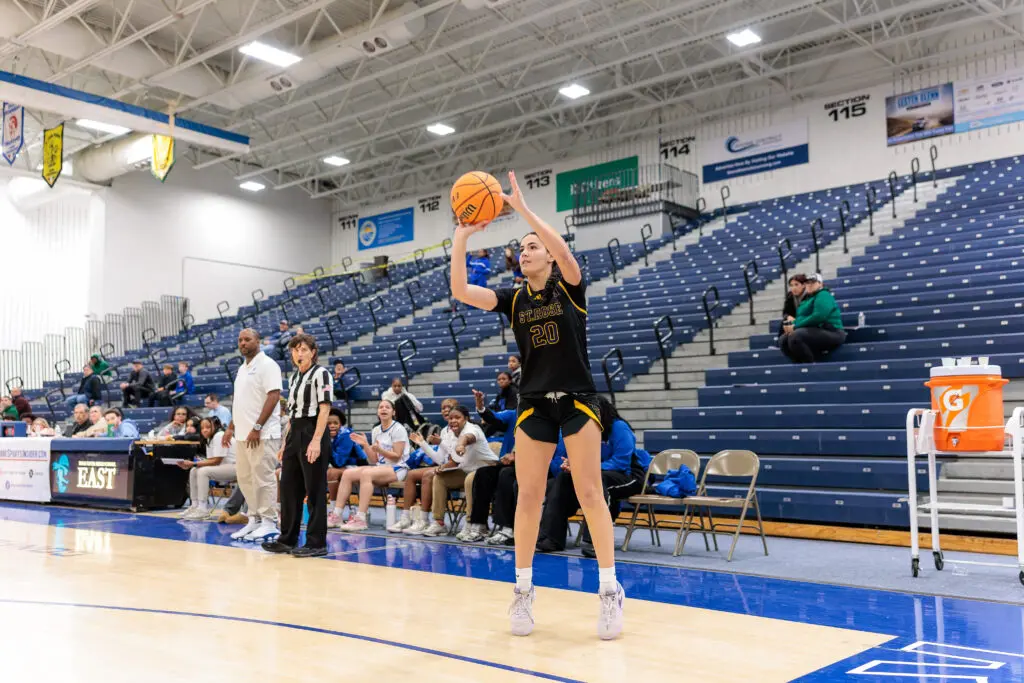 Brooke Missry - Shore Sports Insider Brooke Missry knocked down five 3-pointers against Teaneck in the KWCC Showcase. 12/29/25 Photo by Patrick Olivero - Brooke Missry