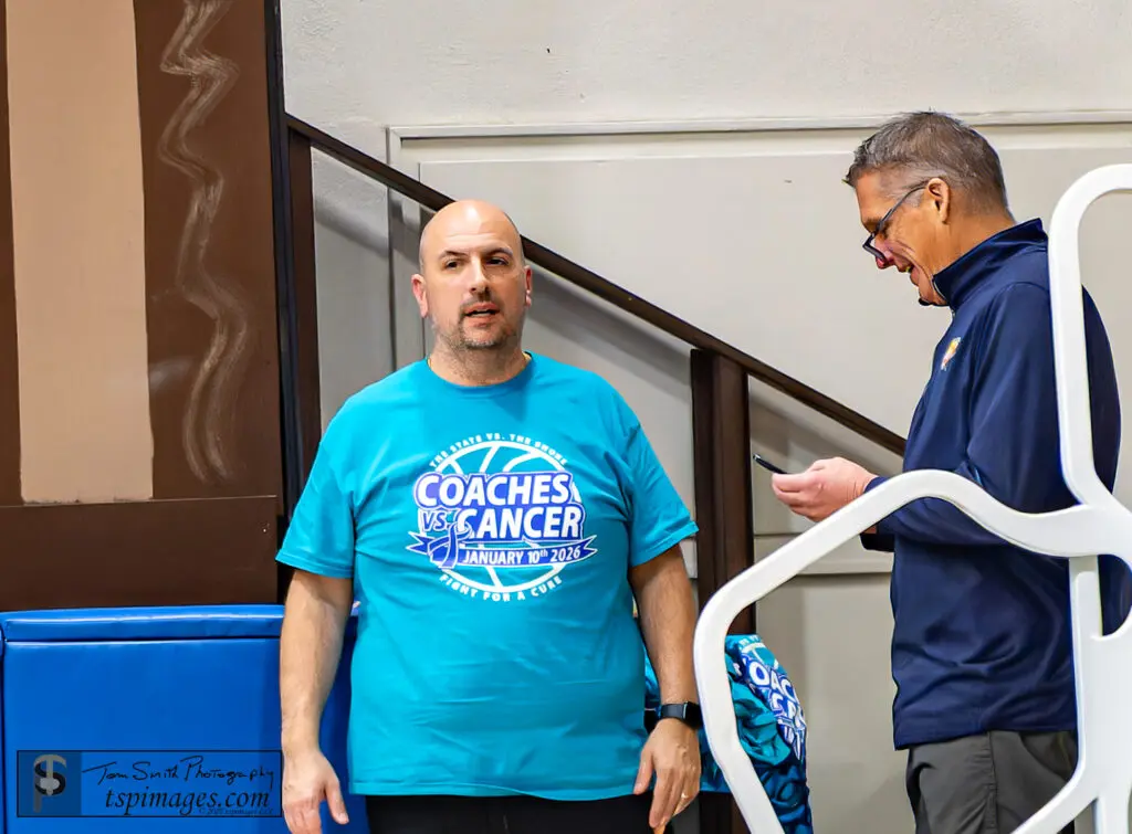 Awards-7 - Shore Sports Insider Glenn Jansen started the Coaches vs Cancer Showcase in 2021 at Donovan Catholic High School. 1/10/26 Photo by Tom Smith - Awards-7