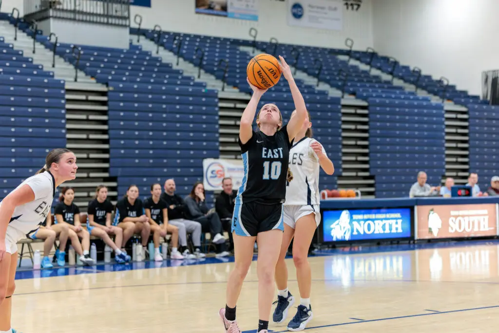 TRE - Paladino - Shore Sports Insider TRE's Kylie Paladino converts a layup (Photo by Patrick Olivero) - TRE - Paladino