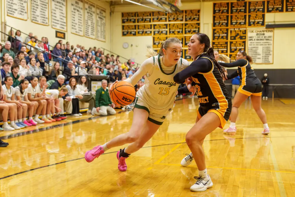 RBC- Sophie Smith - Shore Sports Insider Red Bank Catholic's Sophie Smith drives to the basket (Photo by Patrick Olivero) - RBC- Sophie Smith