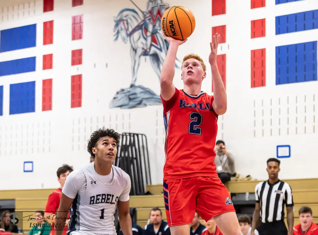 Wall Brian McKenna - Shore Sports Insider Wall senior Brian McKenna (2) gets past Howell senior Cayden Parker for a shot. (Photo: Tom Smith | tspsportsimages.com) - Wall Brian McKenna