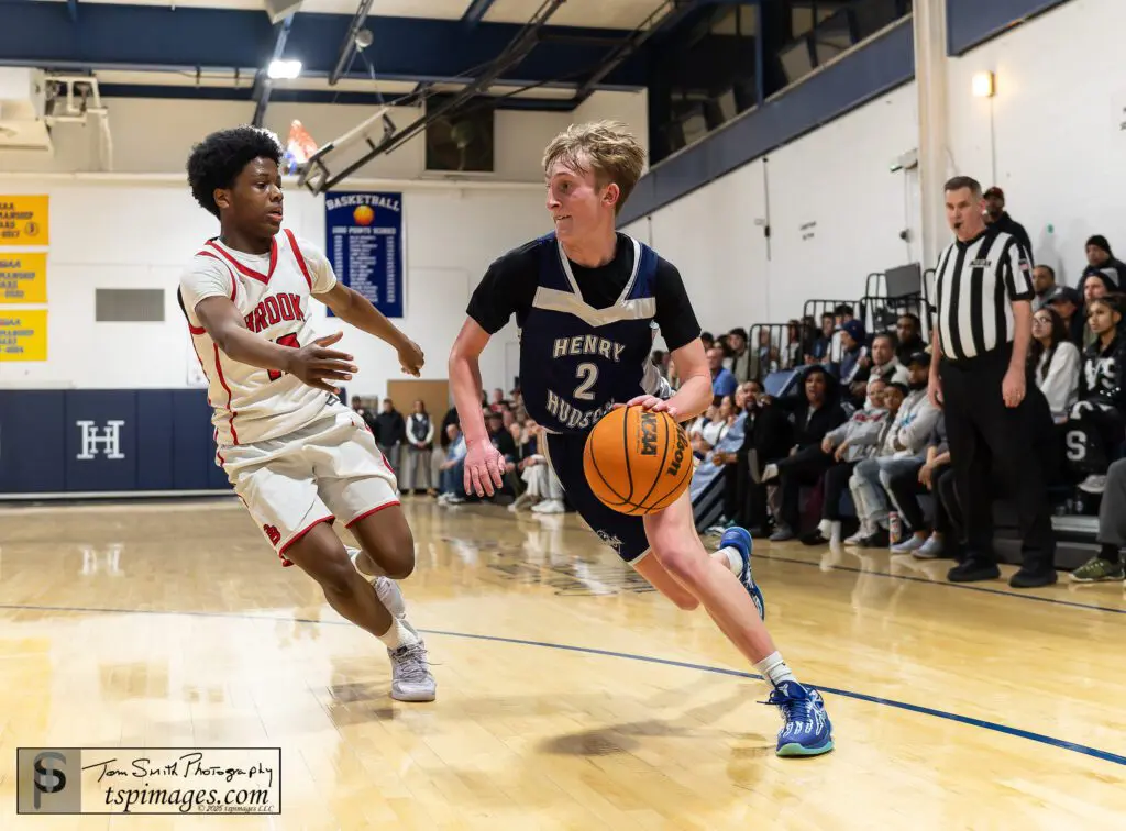 Henry Hudson Blakely Smith - Shore Sports Insider Henry Hudson senior Blakely Smith guarded by Bound Brook's Titus Gordon. (Photo: Tom Smith | tspsportsimages.com) - Henry Hudson Blakely Smith