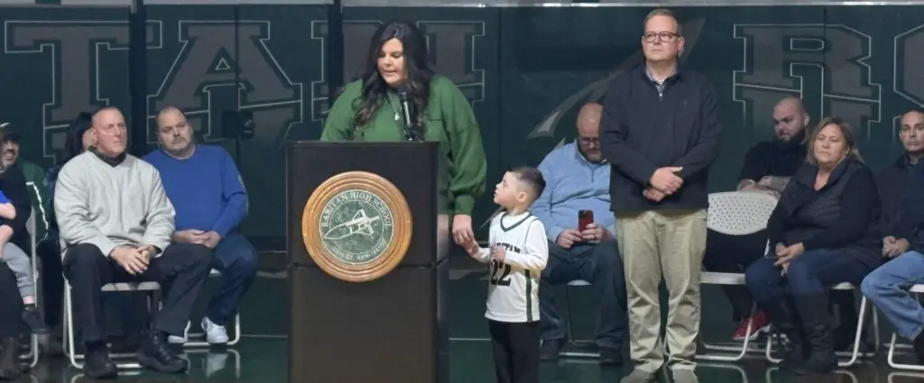 Alexa Ryan - Shore Sports Insider Alexa Ryan speaks at the induction ceremony. (Photo courtesy of T.J. O'Donnell) - Alexa Ryan