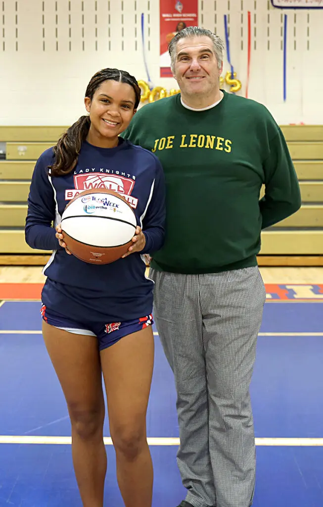 Joe with Player - Shore Sports Insider - Joe with Player