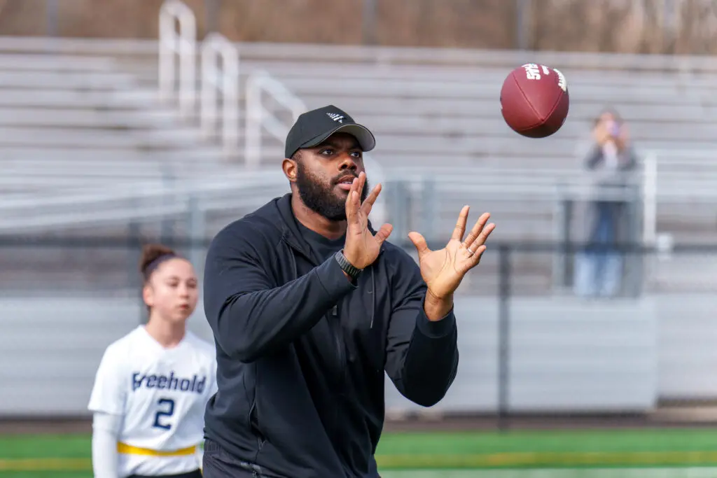 Andrew Thomas Giants - Shore Sports Insider New York Giants All-Pro Left Tackle Andrew Thomas (Photo by Patrick Olivero) - Andrew Thomas Giants