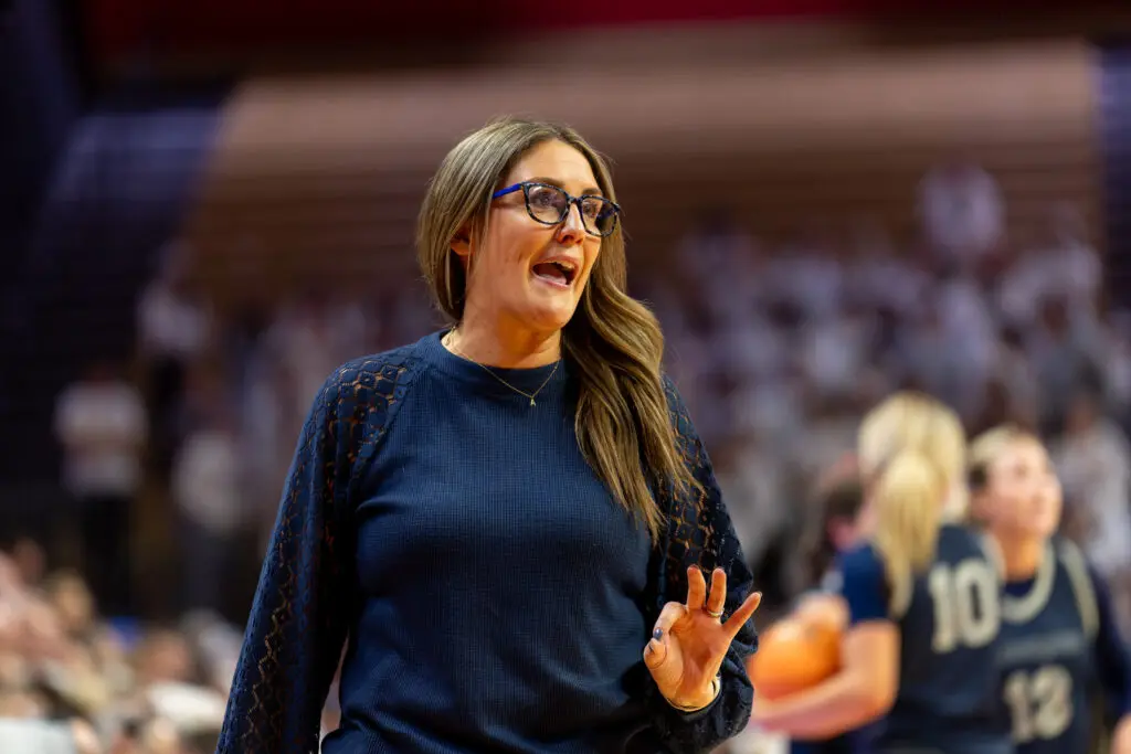 Kukoda - Shore Sports Insider Coach Lisa Kukoda leads Manasquan to their 3rd straight Group 2 title at Rutgers University. 3/14/26 Photo by Patrick Olivero - Kukoda