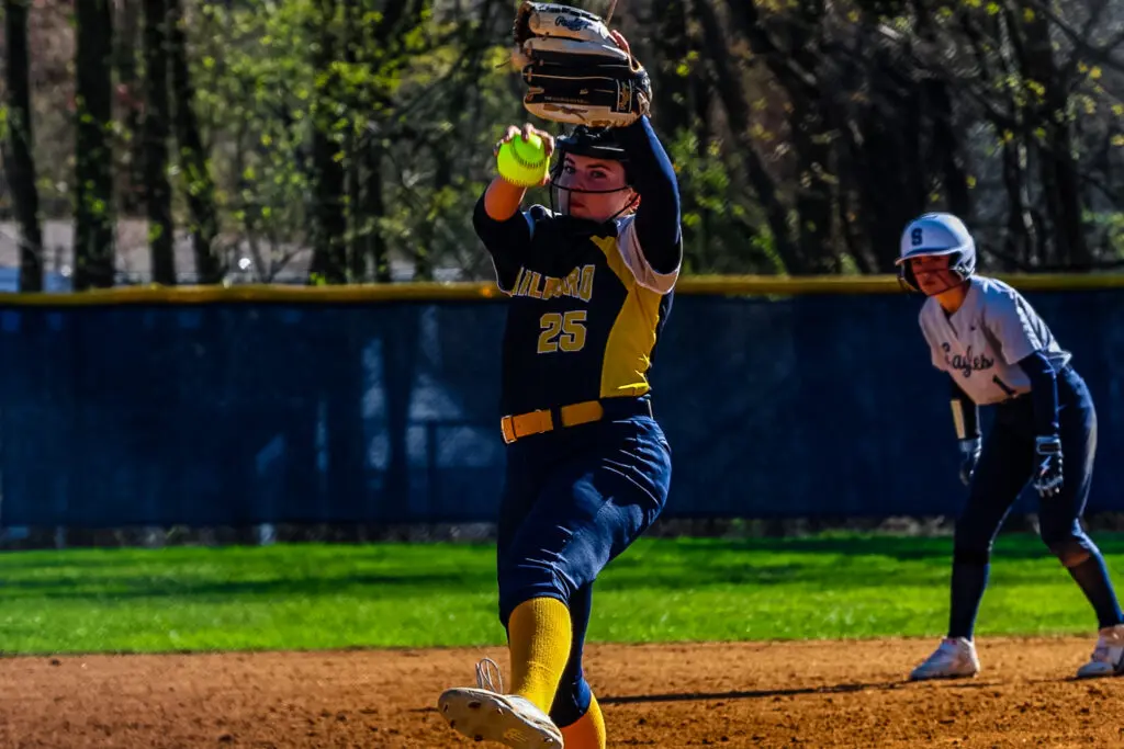 Emily Gaudio - Shore Sports Insider Emily Gaudio struck out six batters against Middletown South. 4/7/26 Photo by Samantha Mayer - Emily Gaudio