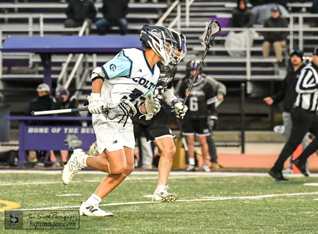 CBA Micheal Roskowinski carrying the ball toward the 12th goal winning goal - Shore Sports Insider CBA's Michael Roskowinski (Photo: Tom Smith | tspsportsimages.com) - CBA Micheal Roskowinski carrying the ball toward the 12th goal winning goal