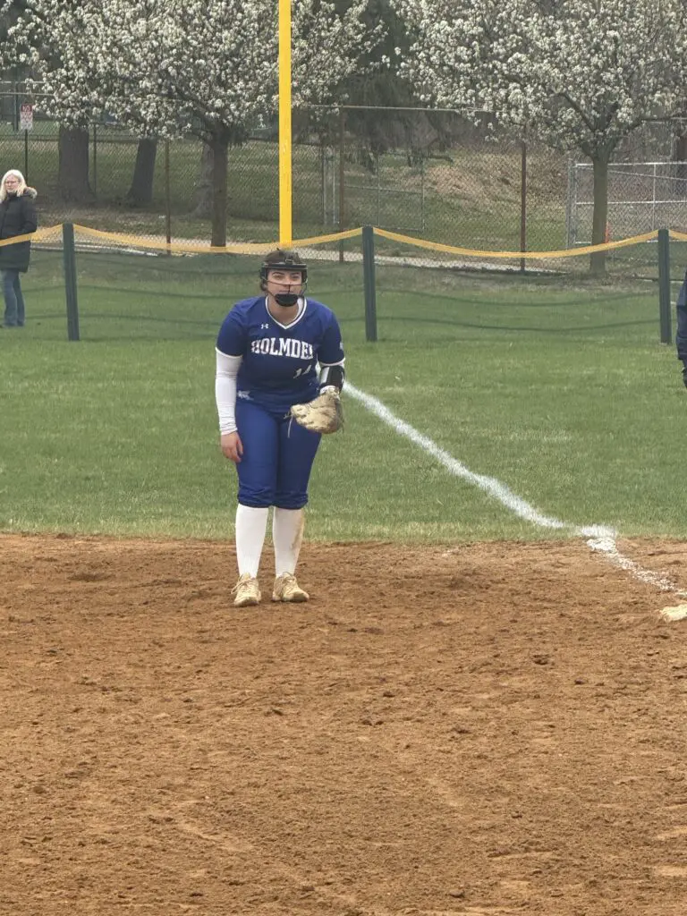 Emma Vanario - Shore Sports Insider Emma Vanario had two RBIs in the 4th inning for Holmdel against Raritan. 4/2/26 Photo by Nick Lowe - Emma Vanario