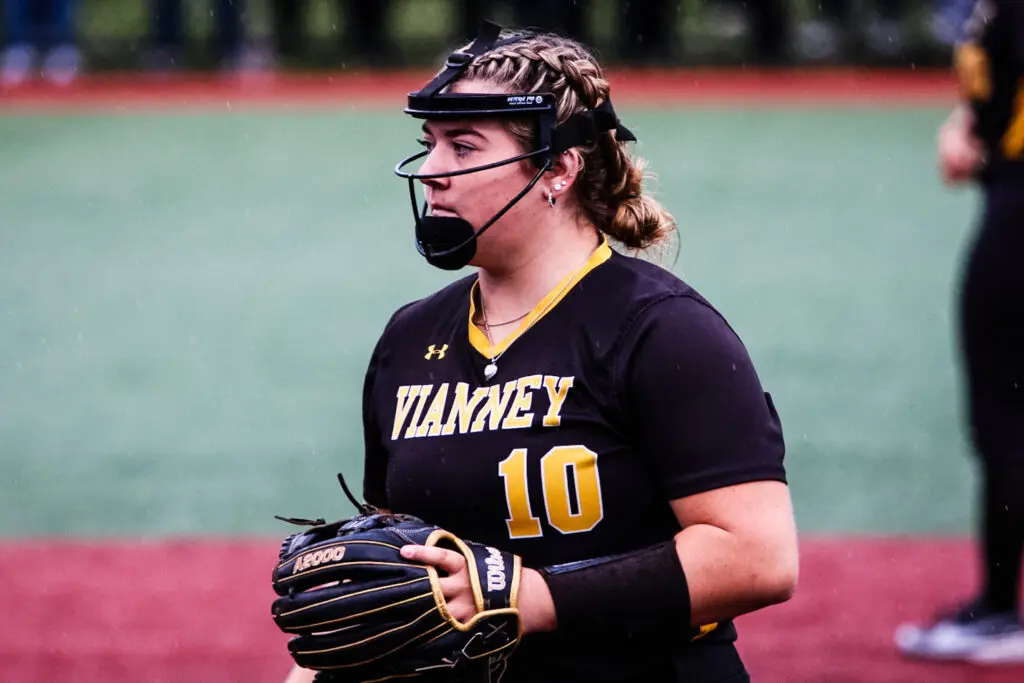 1G0A0218 - Shore Sports Insider Madison McDougall struck out 11 batters in the SCT Championship game at Count Basie Park. 5/21/26 Photo by Samantha Mayer - 1G0A0218