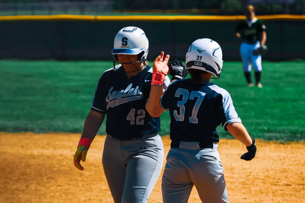 Jordyn Cowell - Shore Sports Insider Jordyn Cowell beat out a throw to 1st base to allow the 4th run to score in a 4-3 win over RBC in the SCT Quarterfinal round. 5/16/26 Photo by Samantha Mayer - Jordyn Cowell