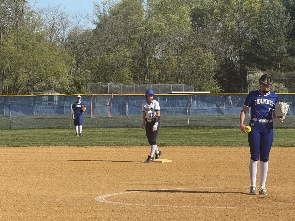 Marissa Barbera - Shore Sports Insider Marissa Barbera started the 2nd inning rally with a ground-rule double for Freehold Township. 5/4/26 Photo by Nick Lowe - Marissa Barbera
