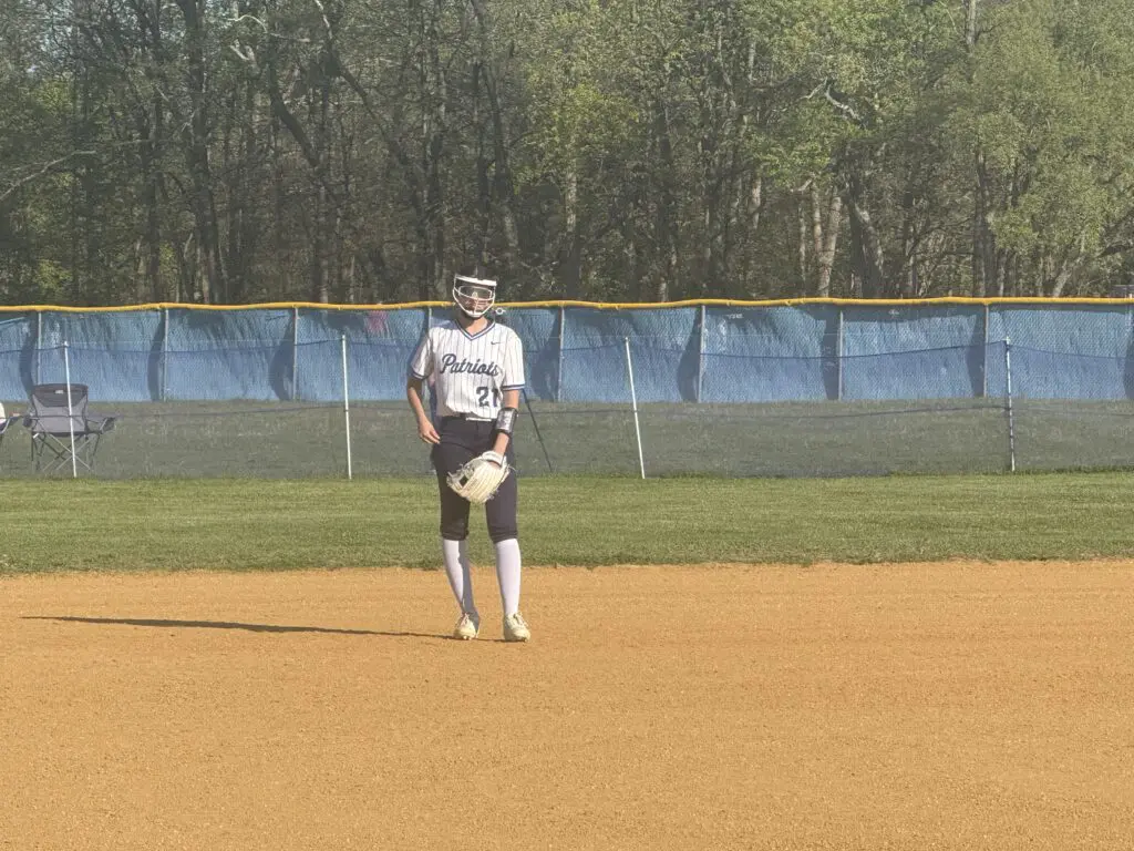 Francesca Svoboda - Shore Sports Insider Francesca Svoboda ended No. 9 Holmdel's rally in the 7th inning with a double-play off a line-drive. 5/4/26 Photo by Nick Lowe - Francesca Svoboda