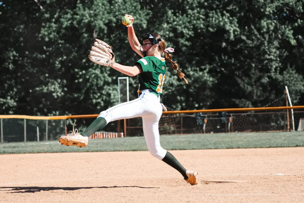 1G0A6127 - Shore Sports Insider Mackenna Savage struck out 8 batters against St. John Vianney. 4/14/26 Photo by Samantha Mayer - 1G0A6127