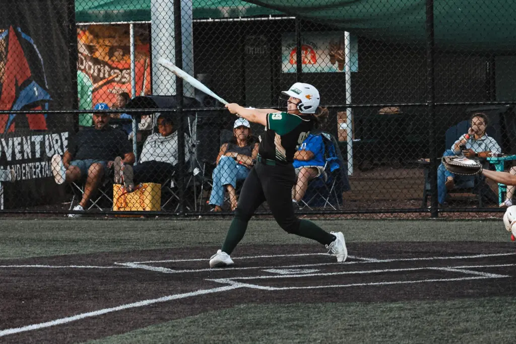 2I5A2844 - Shore Sports Insider Jozlyn Peterson hitting in the 9th Senior All-Star Game. 6/16/26 Photo by Samantha Mayer - 2I5A2844