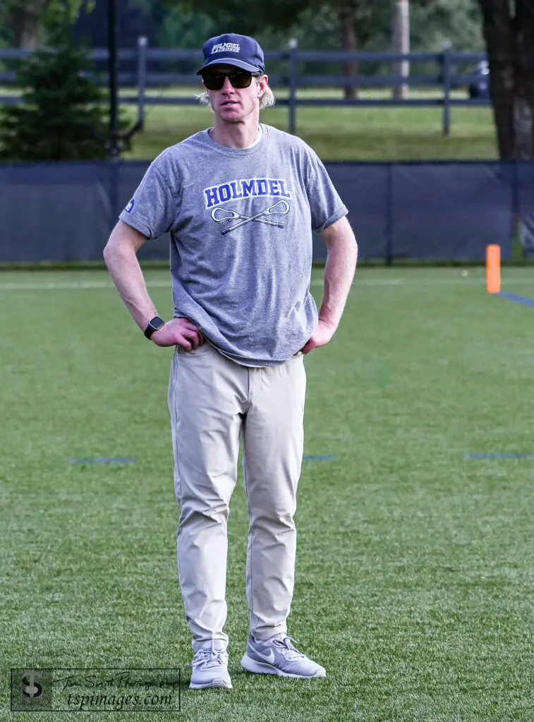 CBA vs Holmdel-21 - Shore Sports Insider Holmdel head coach Brendan Quinn (Photo: Tom Smith | tspsportsimages.com) - CBA vs Holmdel-21