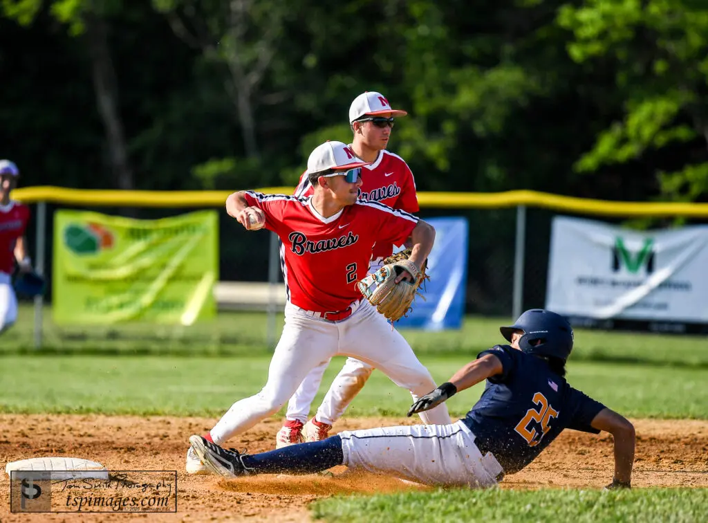 Manalapan Anthony Foti - Shore Sports Insider Manalapan senior Anthony Foti turns a double-play vs. Marlboro. (Photo: Tom Smith | tspsportsimages.com) - Manalapan Anthony Foti