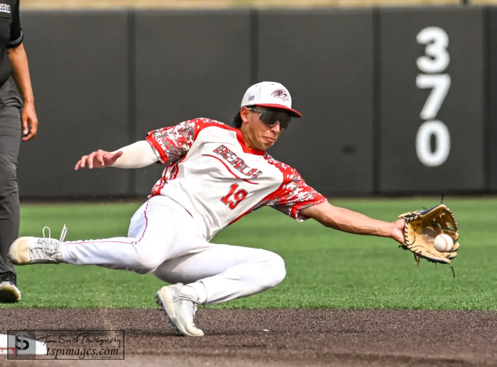 Point Beach Antonio Acevedo - Shore Sports Insider Point Beach senior reaches for a ground ball in the first inning of the NJSIAA Group I championship game. - Point Beach Antonio Acevedo