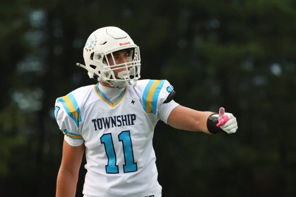 Freehold Township Jake Schultzel - Shore Sports Insider Freehold Township wide receiver Jake Schultzel (Photo by SidelineSamsShots) - Freehold Township Jake Schultzel