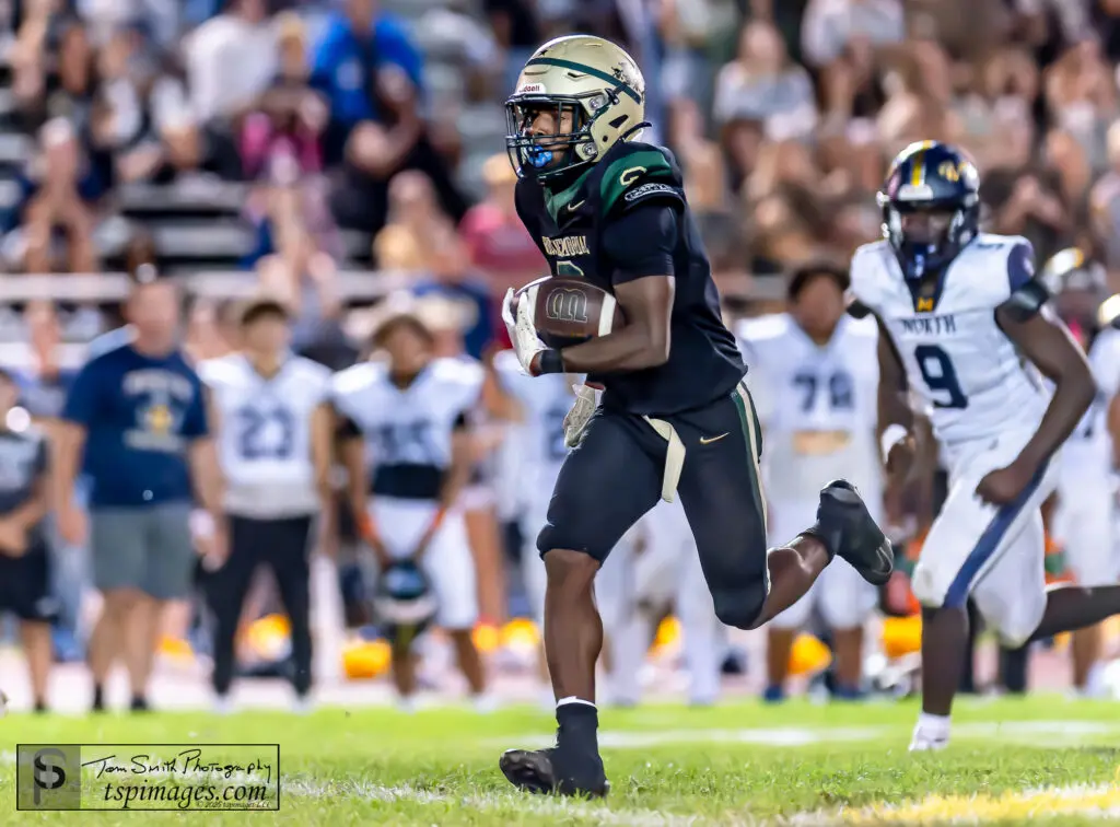 Shawn Fowler - Shore Sports Insider Brick Memorial senior Shawn Fowler returned a punt 75 yards for a touchdown in the win. (Photo by Tom Smith/tspsportsimages.com) - Shawn Fowler