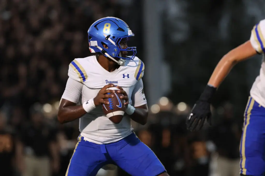Kahden Davis Donovan - Shore Sports Insider Donovan Catholic quarterback Kahden Davis (Photo by SidelineSamsShots) - Kahden Davis Donovan