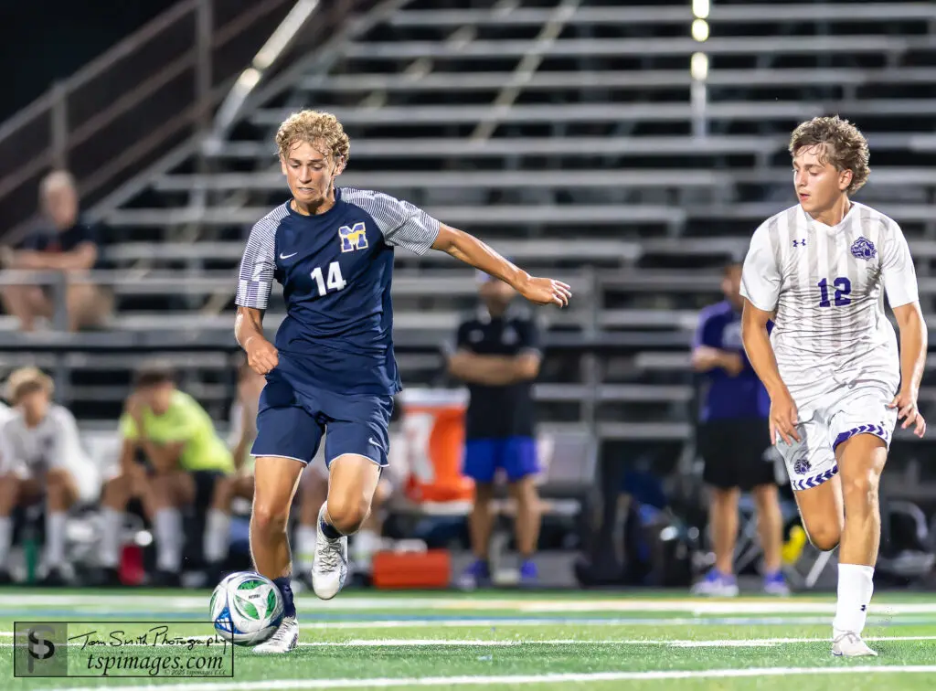 Marlboro Andrew Freid - Shore Sports Insider Marlboro senior Andrew Fried carries the ball while defended by Rumson junior Quinn Gaun. Photo: (Tom Smith | tspsportsimages.com) - Marlboro Andrew Freid