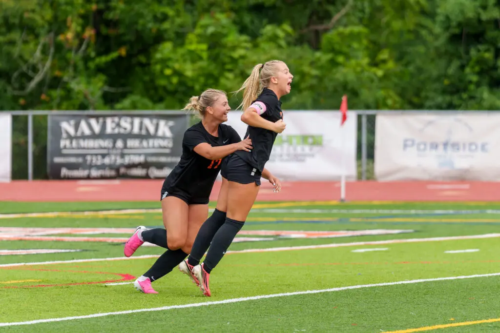 MNSofiaChaknis2 - Shore Sports Insider Sofia Chaknis scored her 10th goal of the season to tie the game against Middletown South. 9/19/26 (photo by Patrick Olivero) - MNSofiaChaknis2