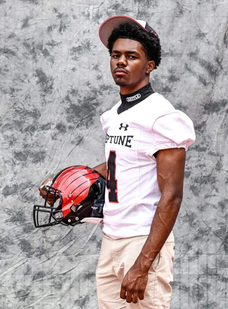 Neptune-8 - Shore Sports Insider Neptune quarterback Caleb Brown Mason (Photo by Tom Smith/tspsportsimages.com) - Neptune-8