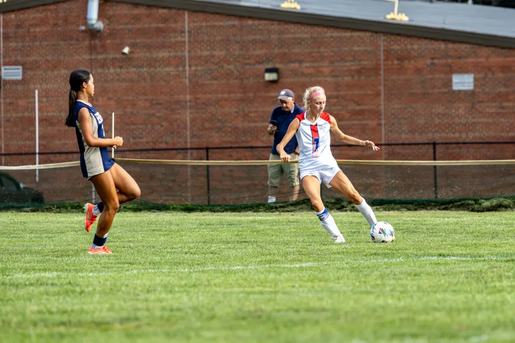 OceanAveryOHara1 - Shore Sports Insider Avery O'Hara had a goal and an assist against Freehold Boro in a Class B North game. 9/9/26 (Photo by Doug Phillips/Framegrabs LLC) - OceanAveryOHara1