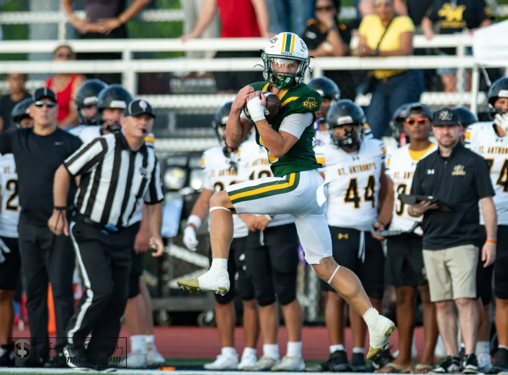 RBC Gabe Kemp - Shore Sports Insider Red Bank Catholic sophomore running back Gabe Kemp (Photo: Tom Smith | tspsportsimages.com) - RBC Gabe Kemp