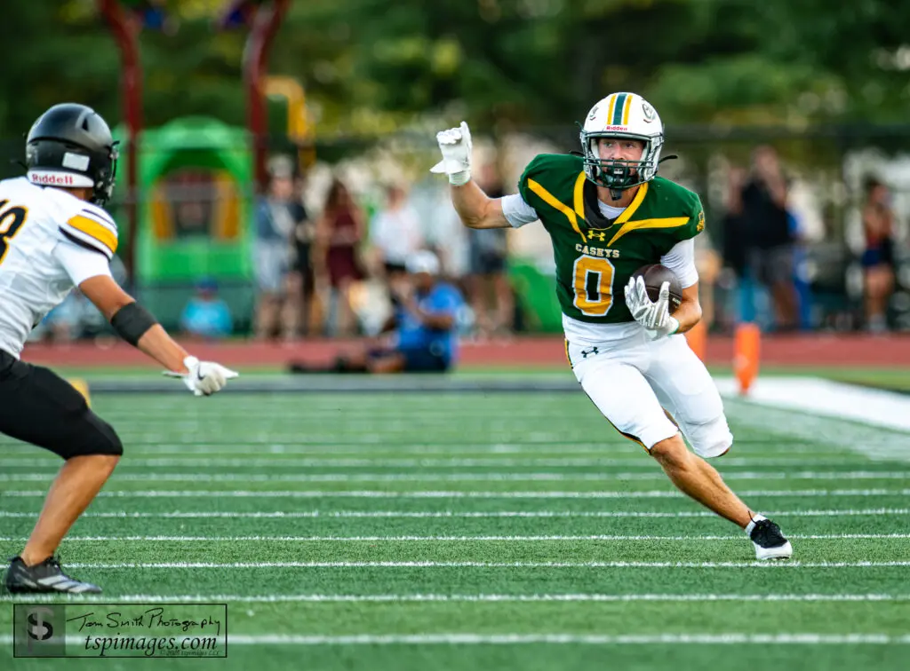 RBC Jordan Mosenthine - Shore Sports Insider Red Bank Catholic running back Jordan Mosentine (Photo: Tom Smith | tspsportsimages.com) - RBC Jordan Mosenthine