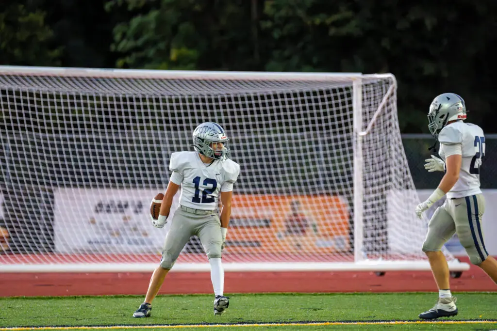 Manasquan Connor Lalli - Shore Sports Insider Manasquan's Connor Lalli celebrates a touchdown (Photo by Patrick Olivero) - Manasquan Connor Lalli