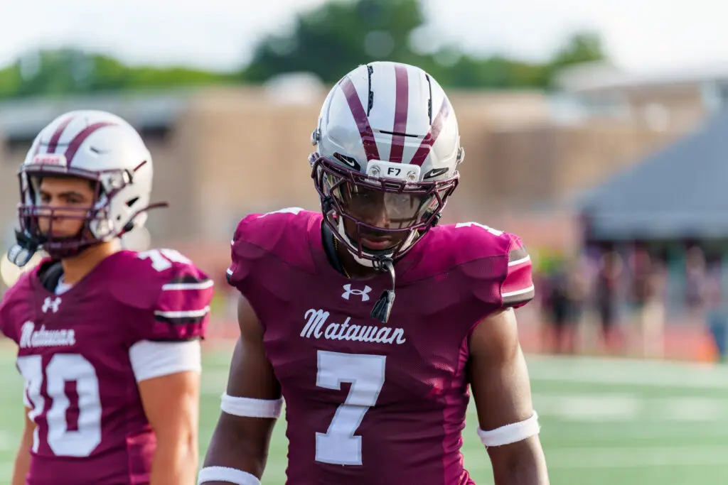 Matawan Kevin Auguste - Shore Sports Insider Matawan defensive lineman Kevin Auguste (Photo by Patrick Olivero) - Matawan Kevin Auguste