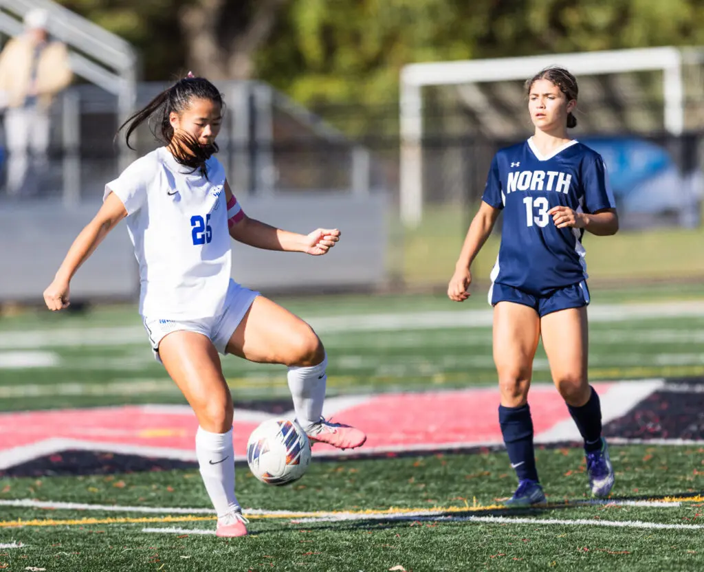 25 holmdel dribble - Shore Sports Insider Kaitlyn Ng had an assist in the Coaches Cup Final against TRN. 10/24/26 (Photo by Samantha Mayer) - 25 holmdel dribble