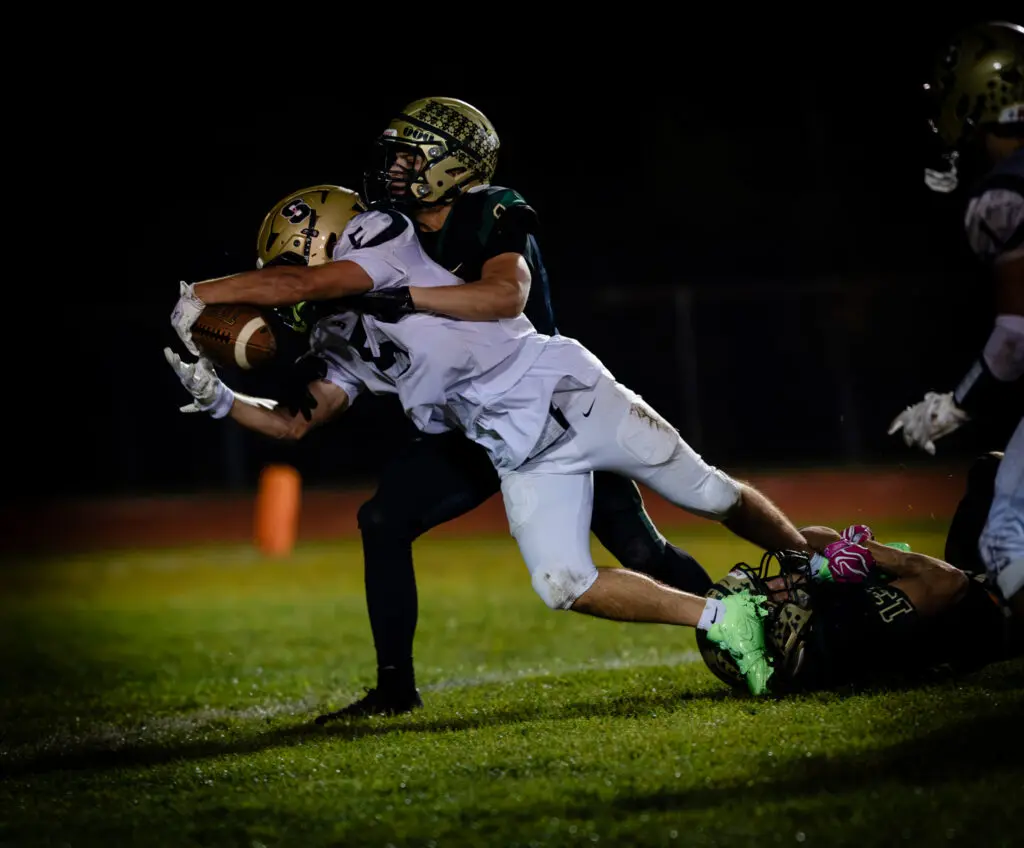 Chris Raub Southern - Shore Sports Insider Southern's Chris Raub scores a touchdown against Brick Memorial (Photo by SidelineSamsShots) - Chris Raub Southern