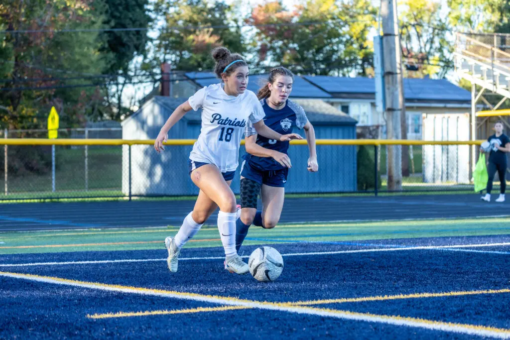 FTMorganNotaro1 - Shore Sports Insider Morgan Notaro scored the game winner in the second half to beat Howell in the SCT 2nd Round. 10/15/26 (Photo by Doug Phillips/Framegrabs LLC) - FTMorganNotaro1