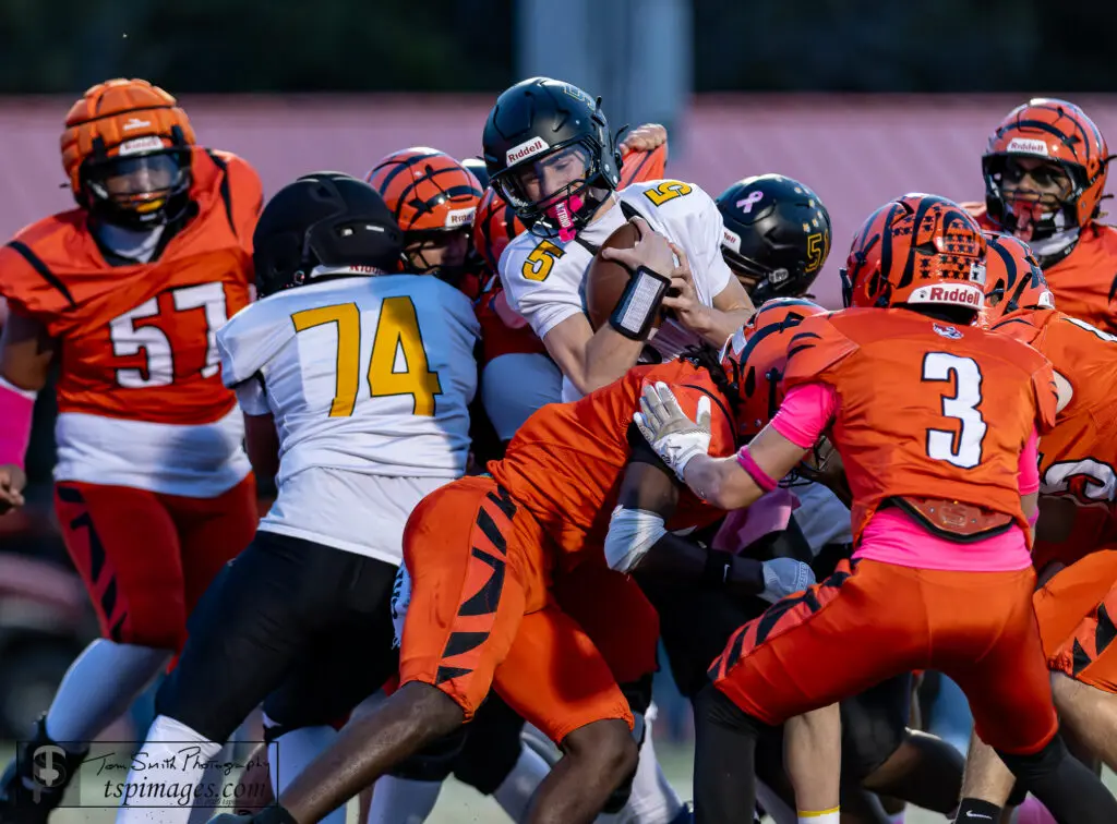 M Ryan Corwin QB Sneak for TD - Shore Sports Insider Monmouth's Ryan Corwin (Photo: Tom Smith | tspsportsimages.com) - M Ryan Corwin QB Sneak for TD