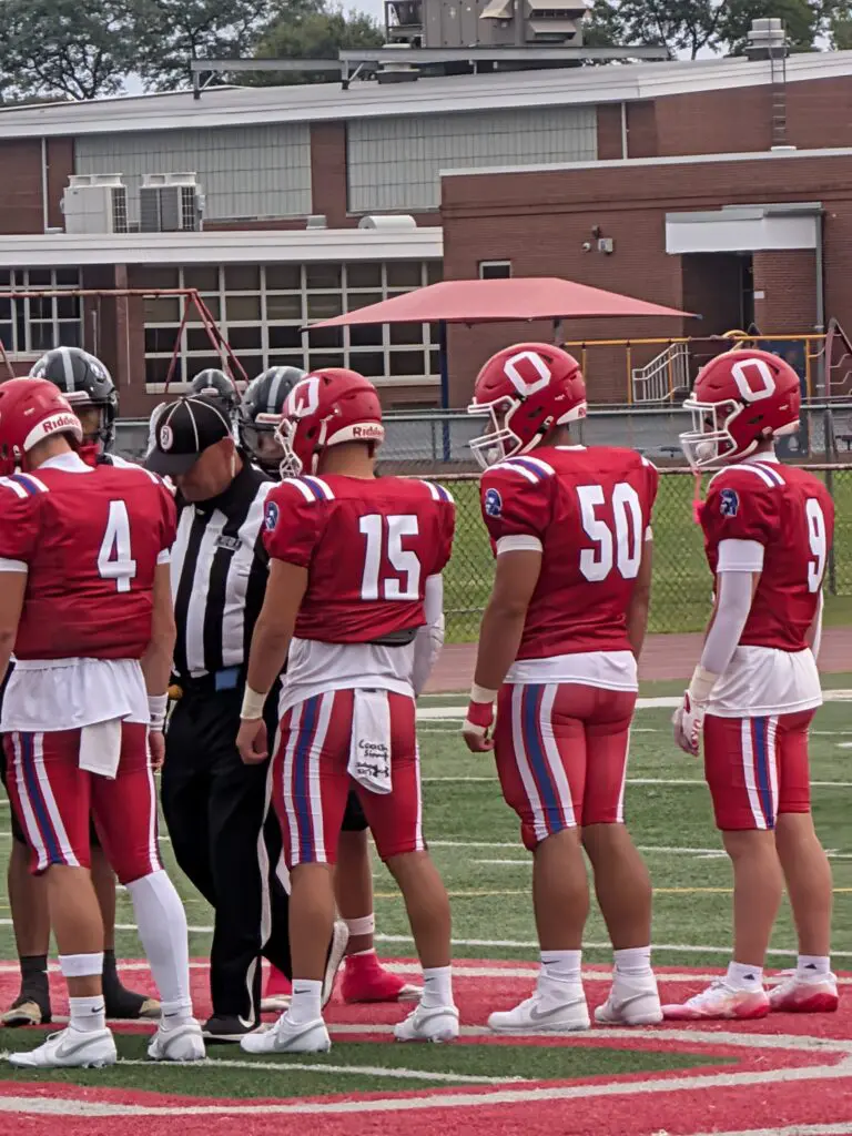 Ocean football - Shore Sports Insider Ocean's Taejon Nevins (#50) (Photo by Scott Stump) - Ocean football