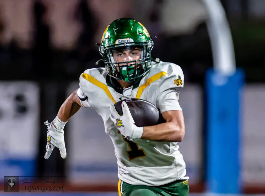 Gabe Kemp - Shore Sports Insider RBC sophomore Gabe Kemp was outstanding again with 147 yards rushing and three touchdowns. (Photo by Tom Smith/tspsportsimages.com) - Gabe Kemp