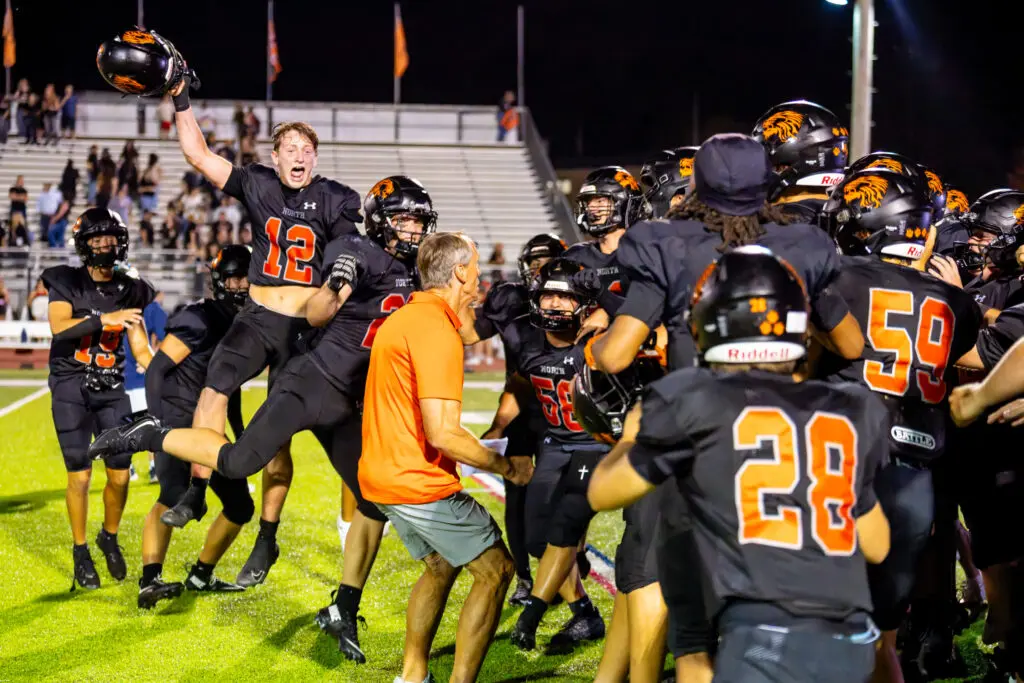 Middletown North football - Shore Sports Insider Head coach Steve Bush has Middletown North as one of only three unbeaten teams left in the Shore. (Photo by Patrick Olivero) - Middletown North football