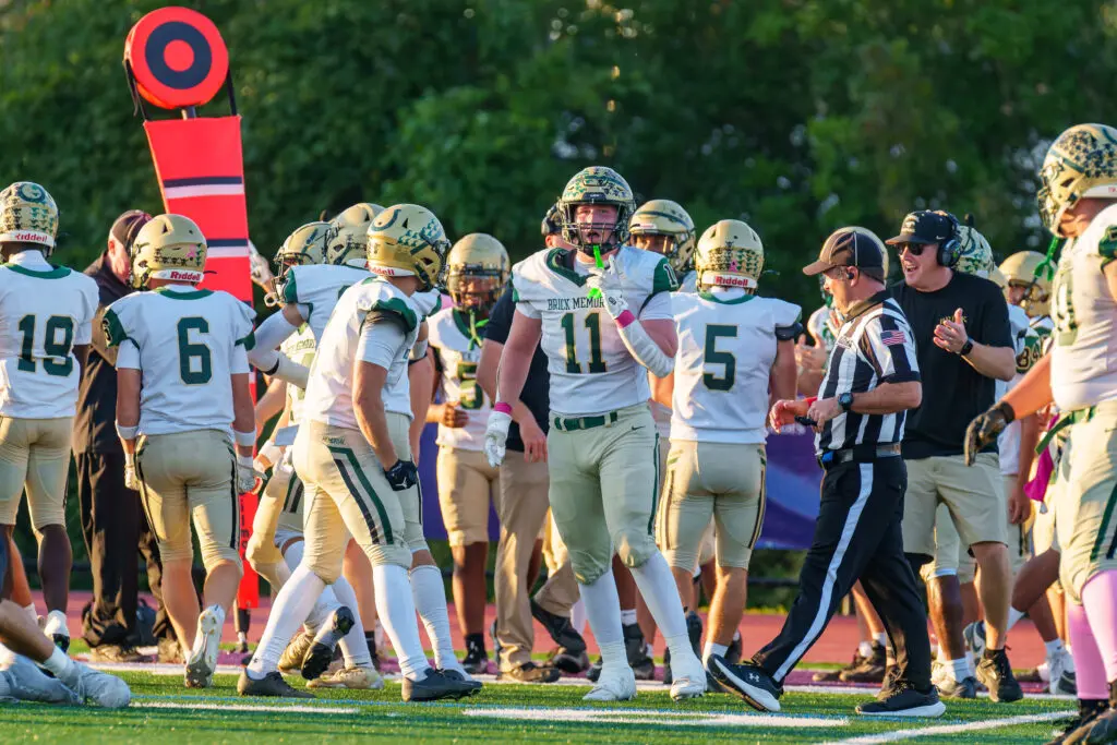 Brick Memorial Joe Livio - Shore Sports Insider Brick Memorial defensive lineman Joe Livio (11) (Photo by Patrick Olivero) - Brick Memorial Joe Livio