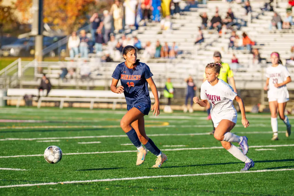TH Anj1 - Shore Sports Insider Anjali Birudaraju playing against Toms River South in the SCT Championship at Summerfield Elementary School. 10/24/26 (Photo by Patrick Olivero) - TH Anj1