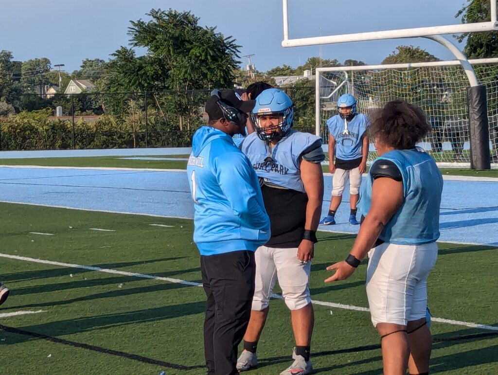 The Johnson sisters are the cousins of Asbury Park head coach Will Johnson, who looks to engineer at turnaround at his alma mater. (Photo by Scott Stump)  - Johnson sisters Asbury Park